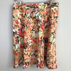 Pendleton Silk Blend Floral A Line Skirt NEW NWT